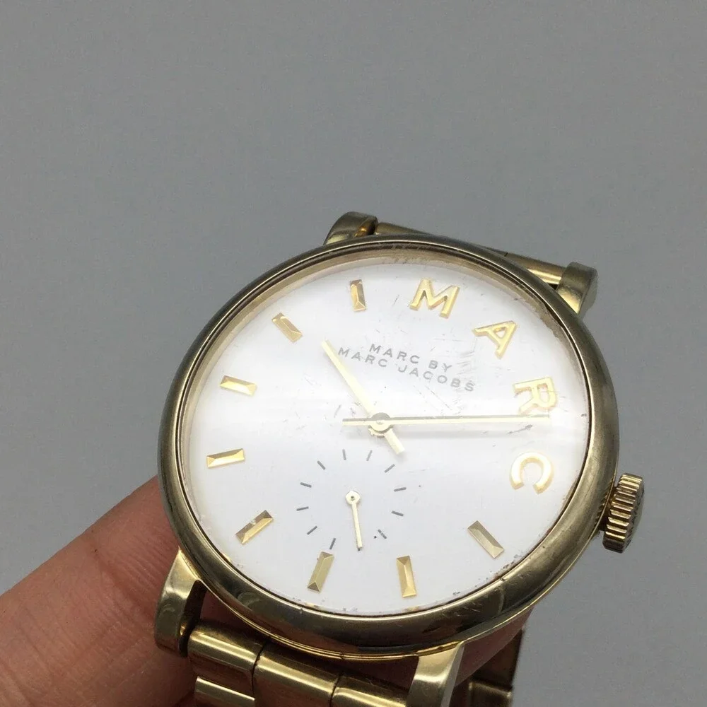 Marc By Marc Jacobs Womens Watch 36mm Gold Tone Bracelet MBM3243